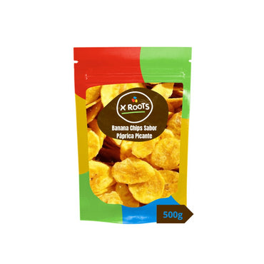 Banana Chips Sabor Páprica Picante Xroots Premium a Granel - Xroots